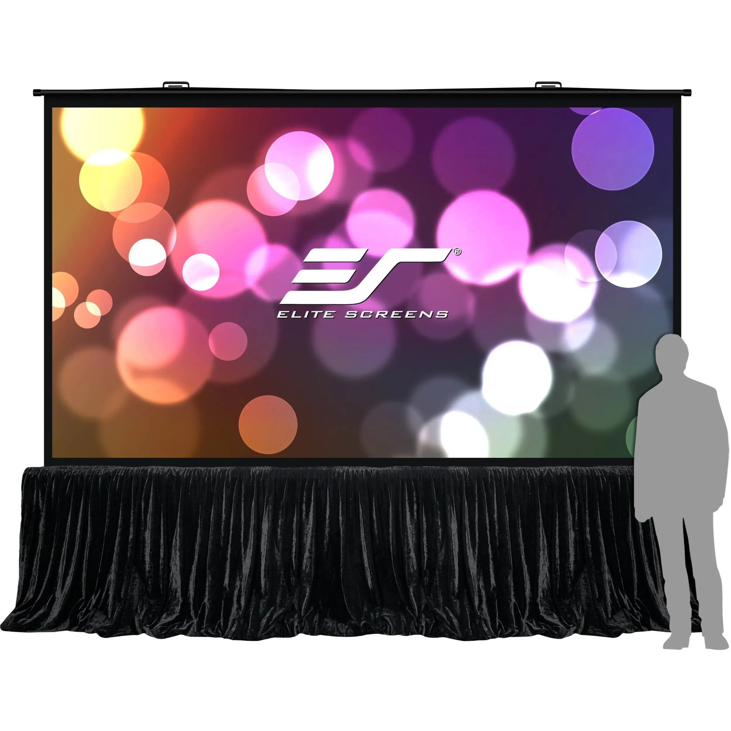 Elite Screens QuickStand 5-Second Series, 180-INCH 16:9, Manual Pull Up Projector Screen, Movie Home Theater 8K / 4K Ultra HD 3D Ready, 2-YEAR WARRANTY, QS180HD