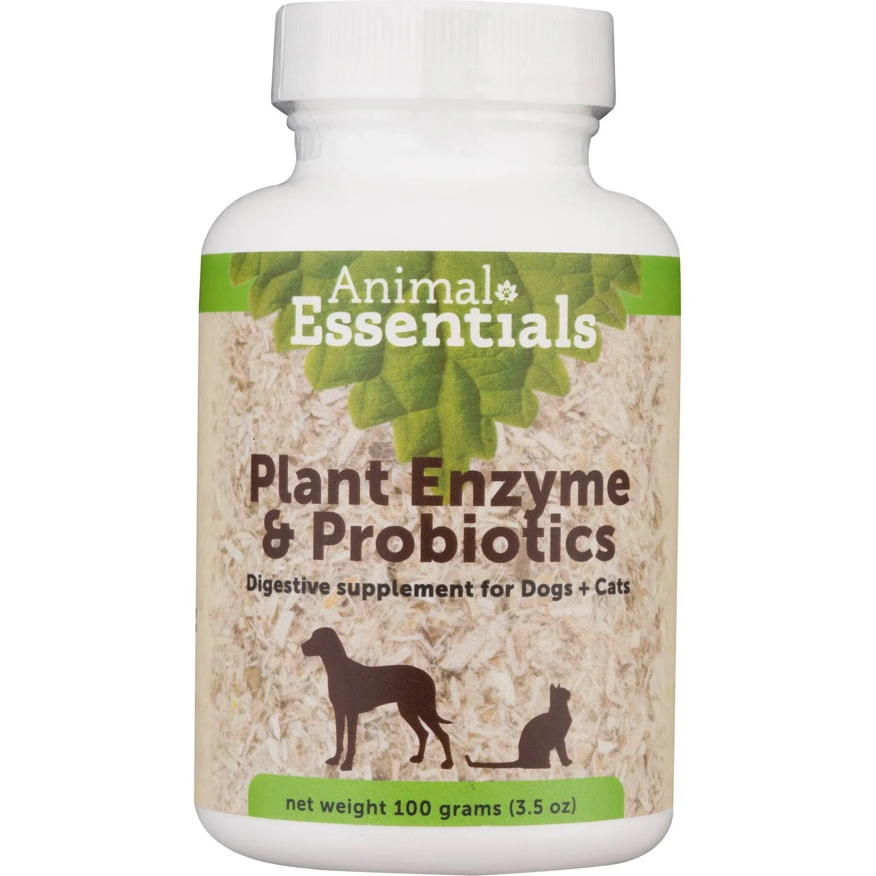 Animal Essentials Plant Enzyme & Probiotics Digestive Supplement for Dogs & Cats, 10.6 oz - Digestion Support 