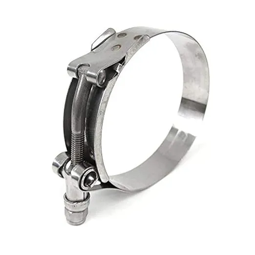 HPS Stainless Steel T-Bolt Hose Clamp Size # 76, fit 3" ID hose, Range: 3.25" - 3.58"