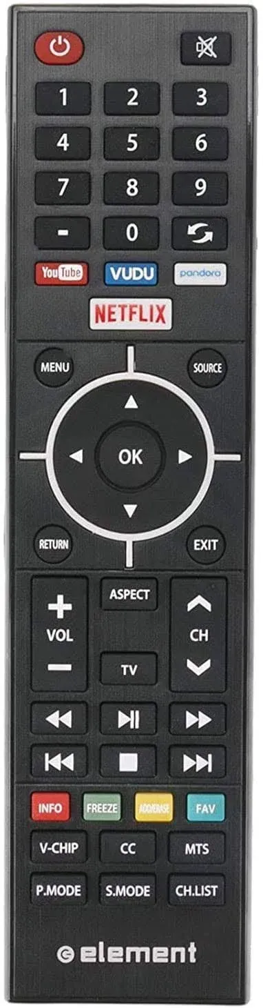 New Replacement Remote Control for Element OTT Smart TV ELSJ5017, ELSW3917BF, E4SFT5517, E4SFT5017, E4STA5017