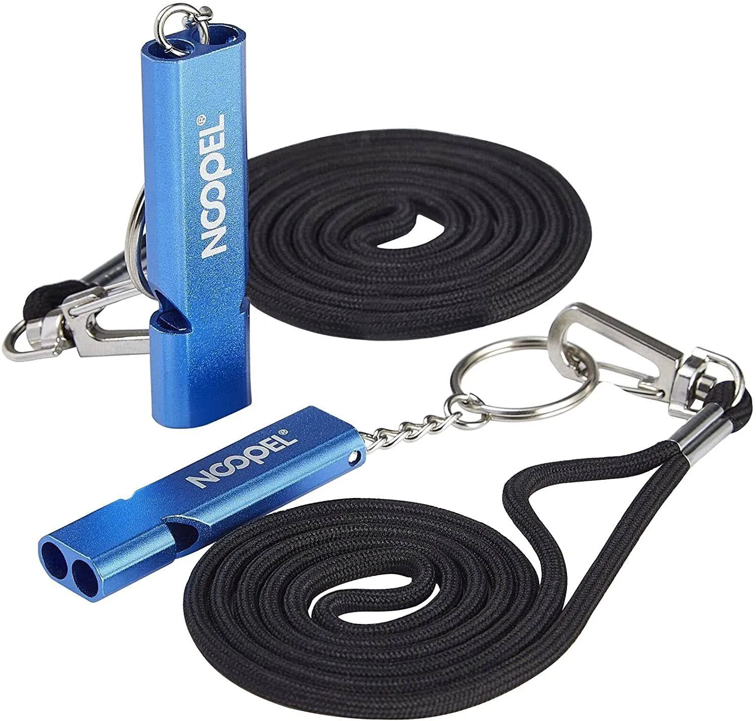 NoOpel Emergency Whistles Lifeguard Safety Whistle with Lanyard and Keychain