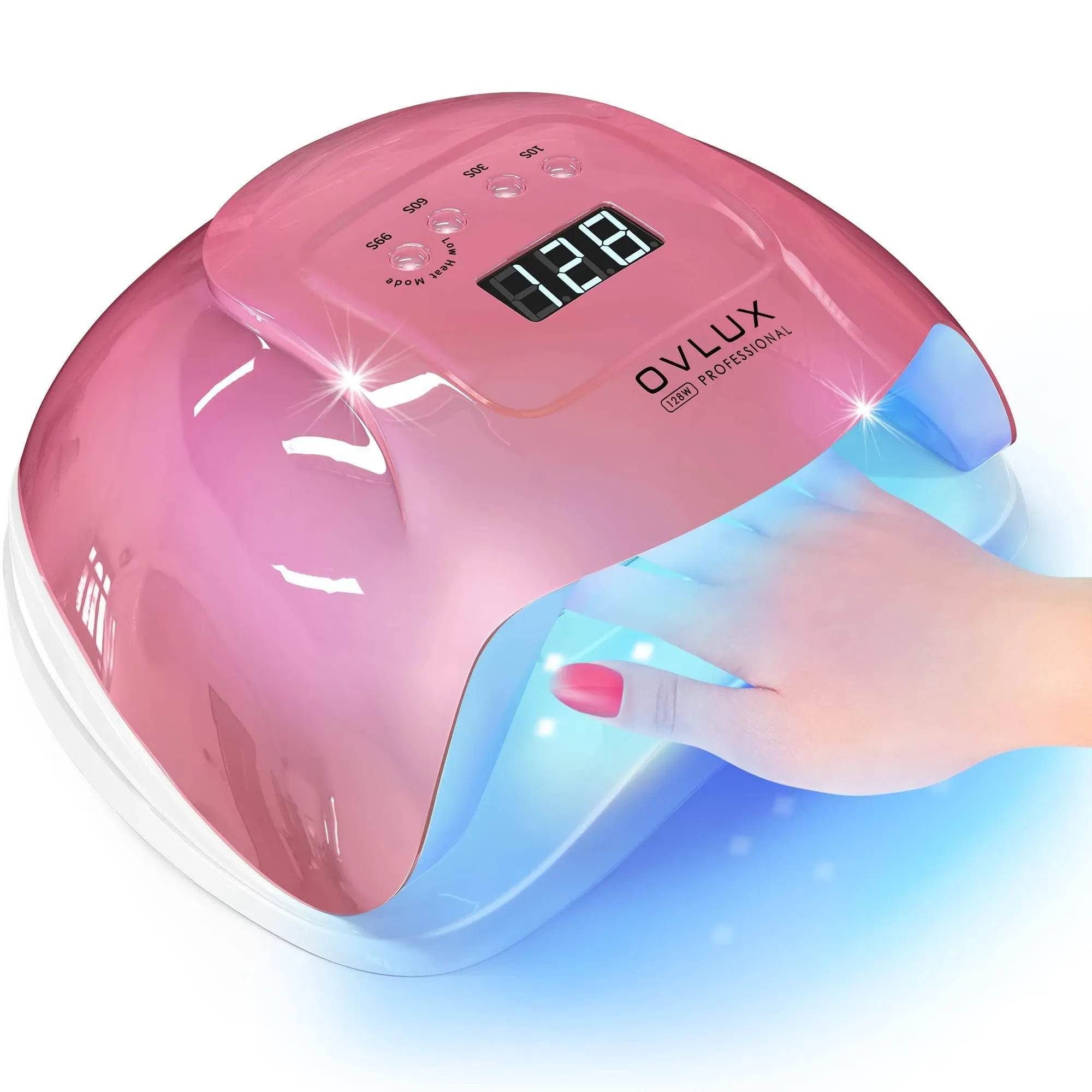 UV Light for Nails, 128W Professional UV LED Nail Lamp, Gel Polish uv led Nai...