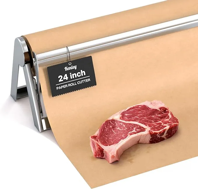 Kenley Butcher Paper Dispenser - Large Holder and Cutter for Wrapping... 