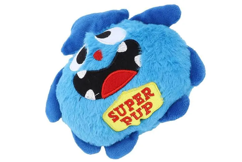 Blue Superman Dog Electric Bouncing Ball Toy Vibrating And Sounding Plush Ca Gbd