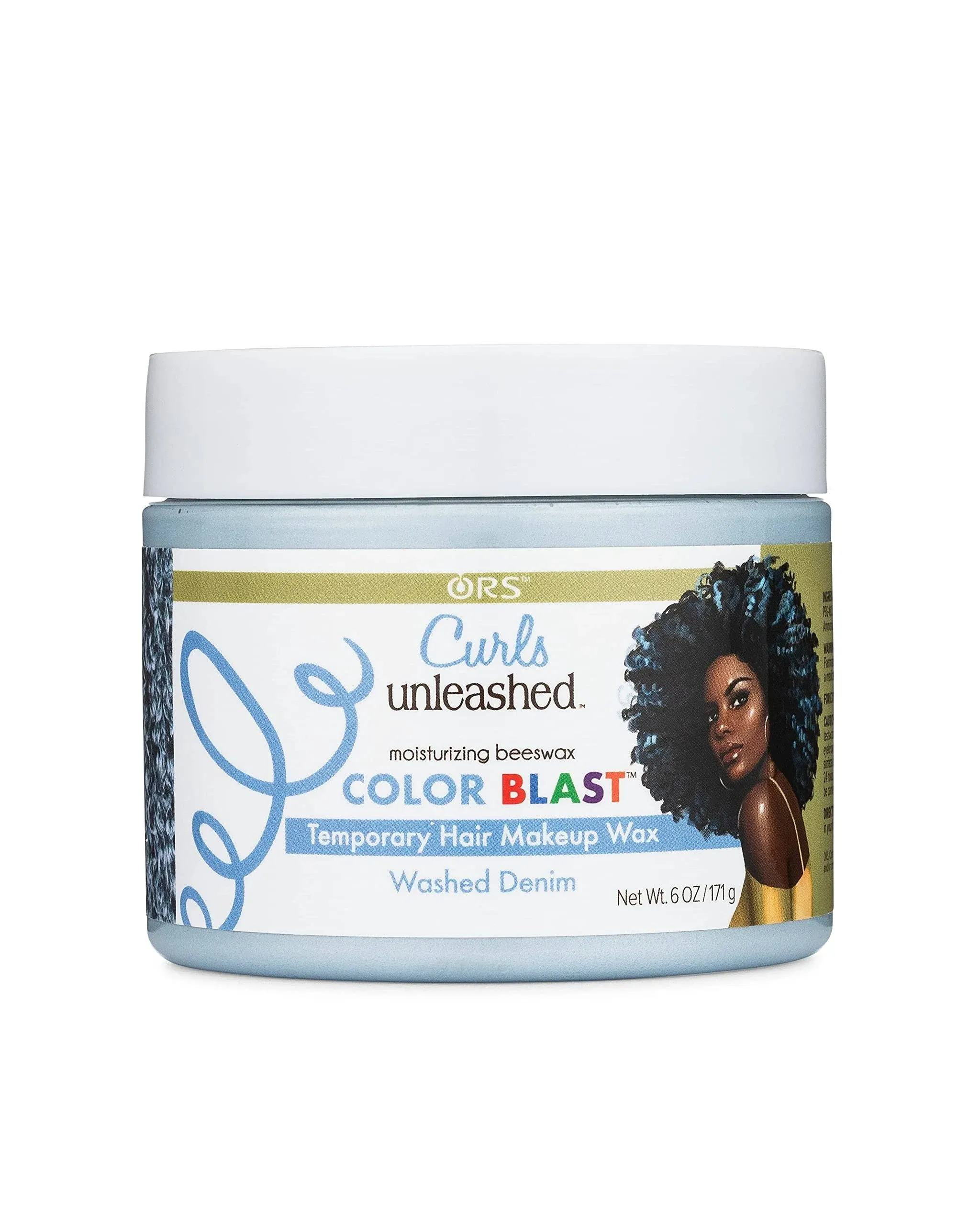 ORS Curls Unleashed Color Blast Temporary Color Wax, Infused with Beeswax & Castor Oil (6.0 oz)