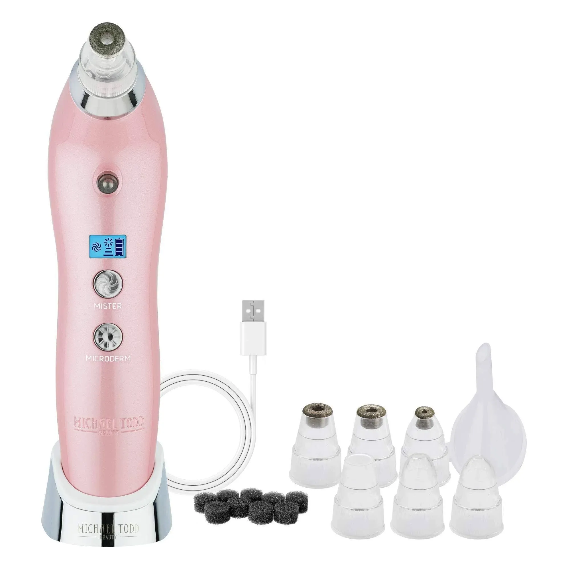 Michael Todd Beauty - Sonic Refresher - Patented Wet/Dry Sonic Microdermabrasion & Pore Extraction System with MicroMist Technology 