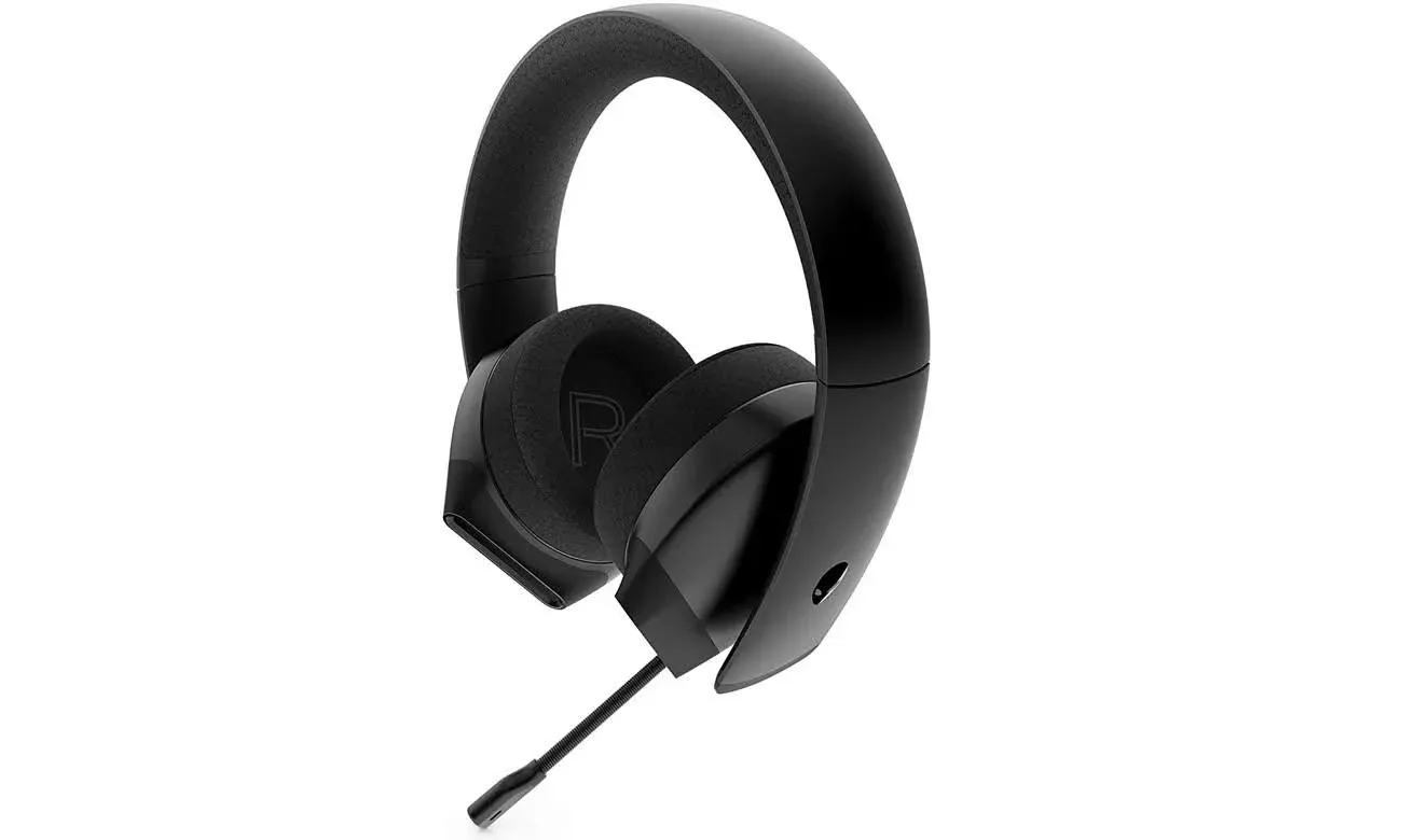 Alienware Stereo PC Gaming Headset AW310H: 50mm Hi-Res Drivers - Sports Fabric Memory Foam Earpads - Works with PS4, Xbox One & Switch via 3.5mm Jack