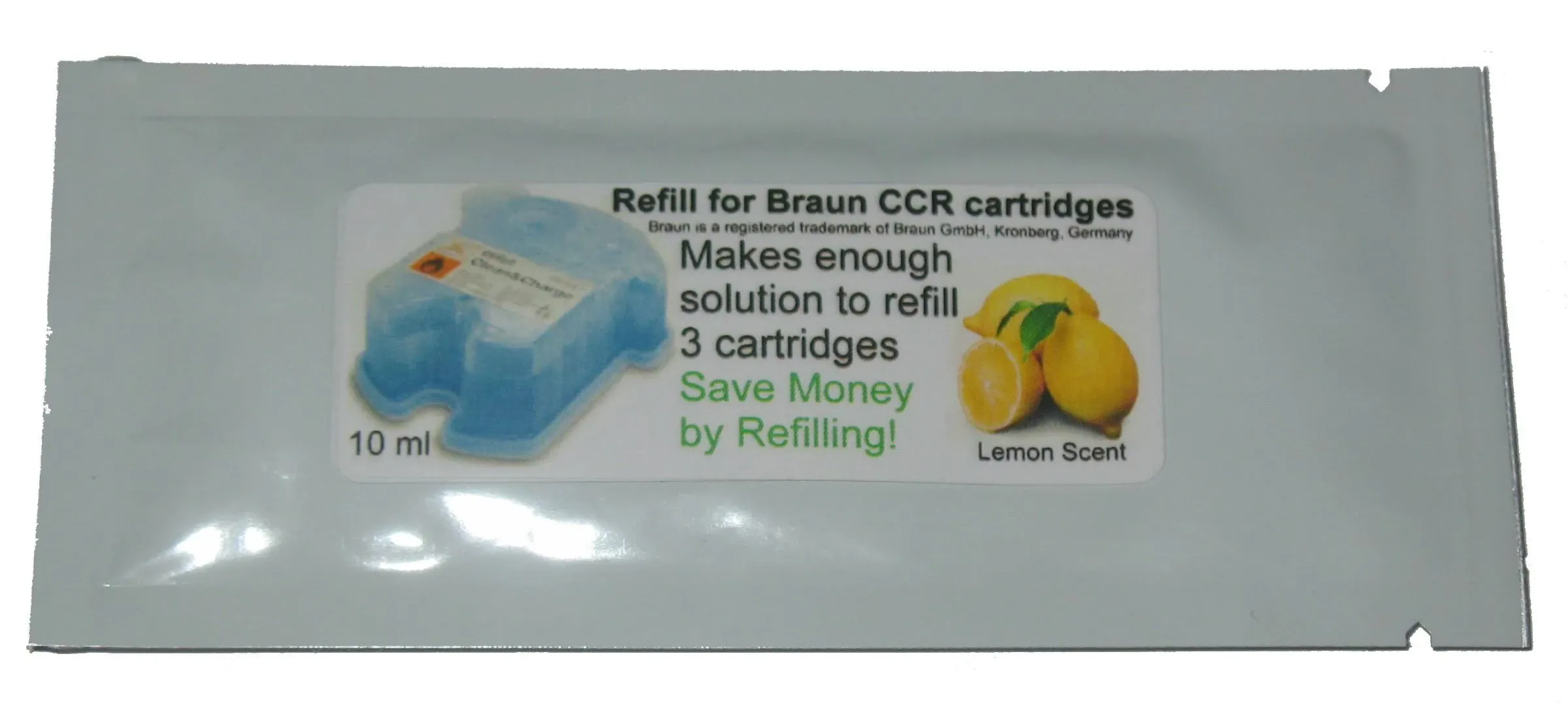 3 Refills/1Pkt for Braun® Clean &amp; Renew® Series 9 7 5 9090cc 9095cc CCR3 Lemon