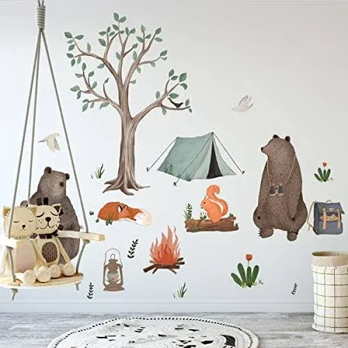 Woodland wall stickers - Little forest animals