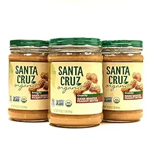 Santa Cruz Organic Crunchy Dark Roasted Peanut Butter