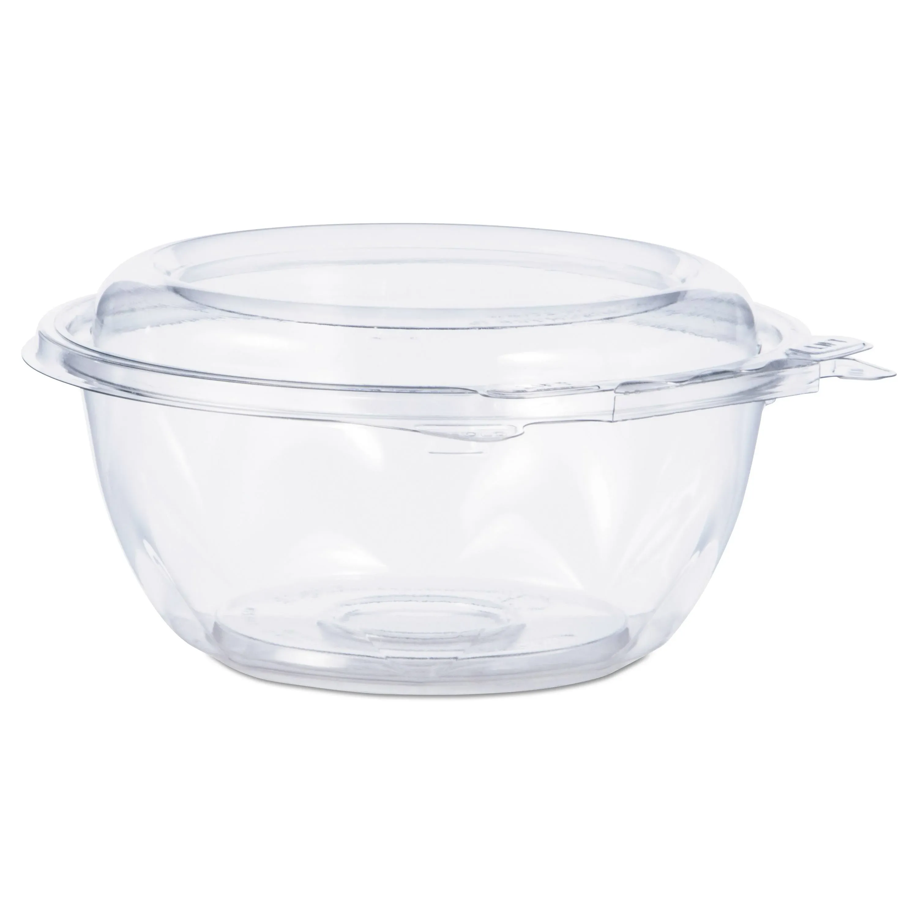 Dart Tamper-Resistant Tamper-Evident Bowls with Flat Lid 16 oz Clear 240/Carton