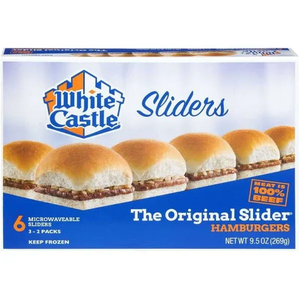 White Castle Hamburger The Original Slider, 9.5 Ounce - 12 per case.