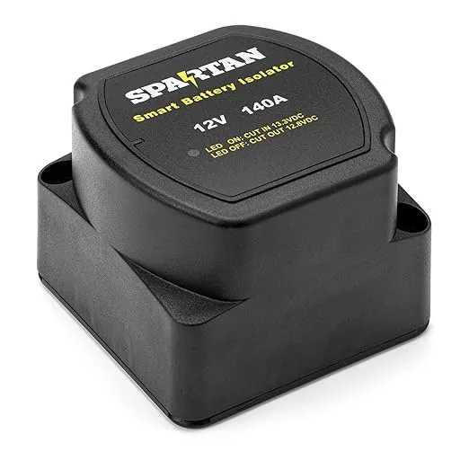 Spartan Power Smart Dual Battery Isolator 12V 140A Voltage Sensitive Relay VS...