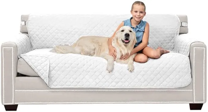 Sofa Shield Patented Couch Cover, Large Furniture Protector with Straps,