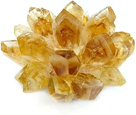 LKESAS 200g Natural Citrine Phantom Quartz Crystal Cluster Specimen Enery Healing ...