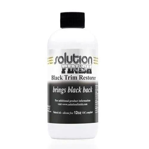 Solution Finish - Black Plastic & Vinyl Restorer - 12 oz.