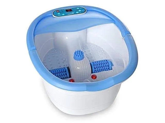 Ivation Foot Spa Massager - Heated Bath, Automatic Massage Rollers, Vibration,