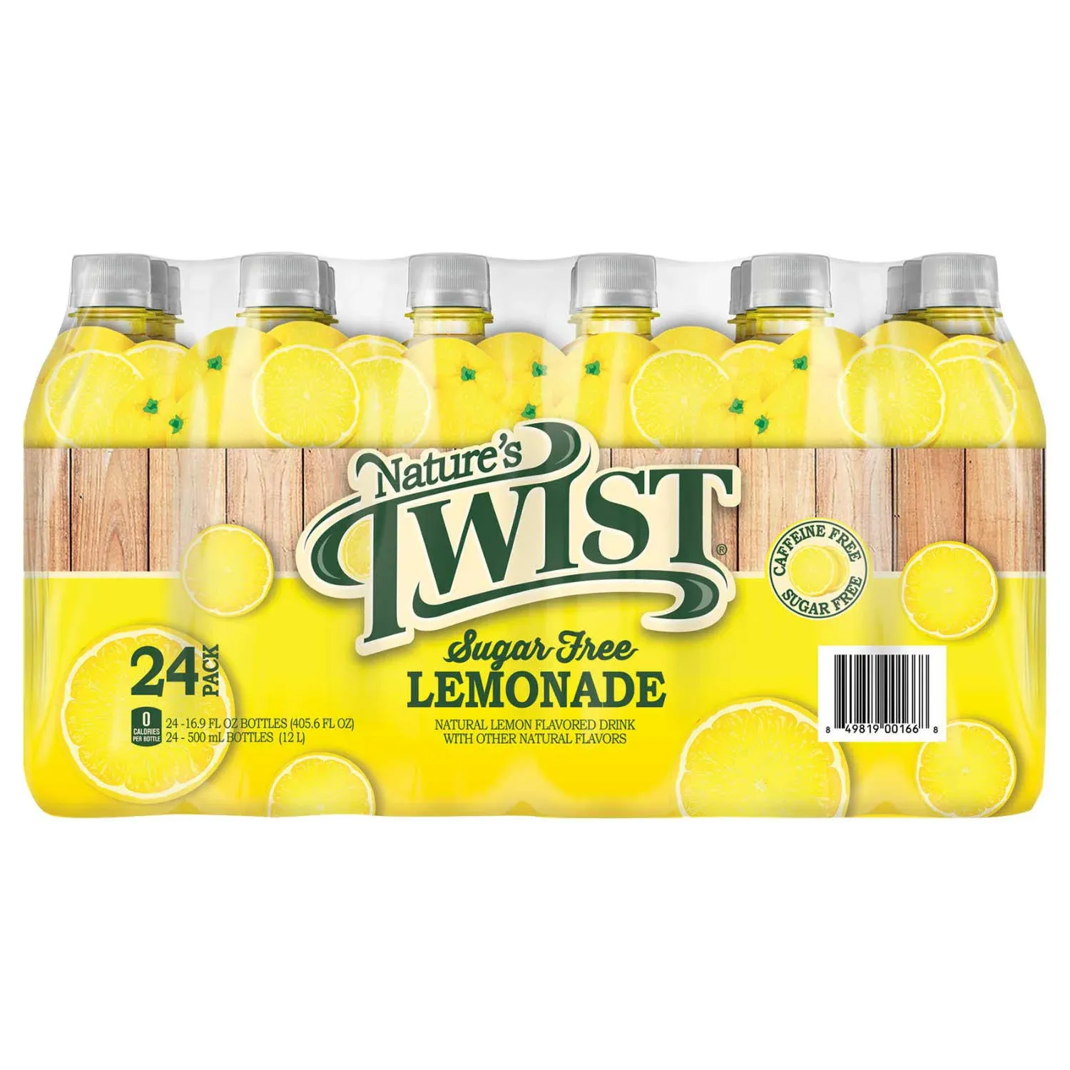 Nature's Twist Sugar Free Lemonade 16 oz 6 Bottle Pack