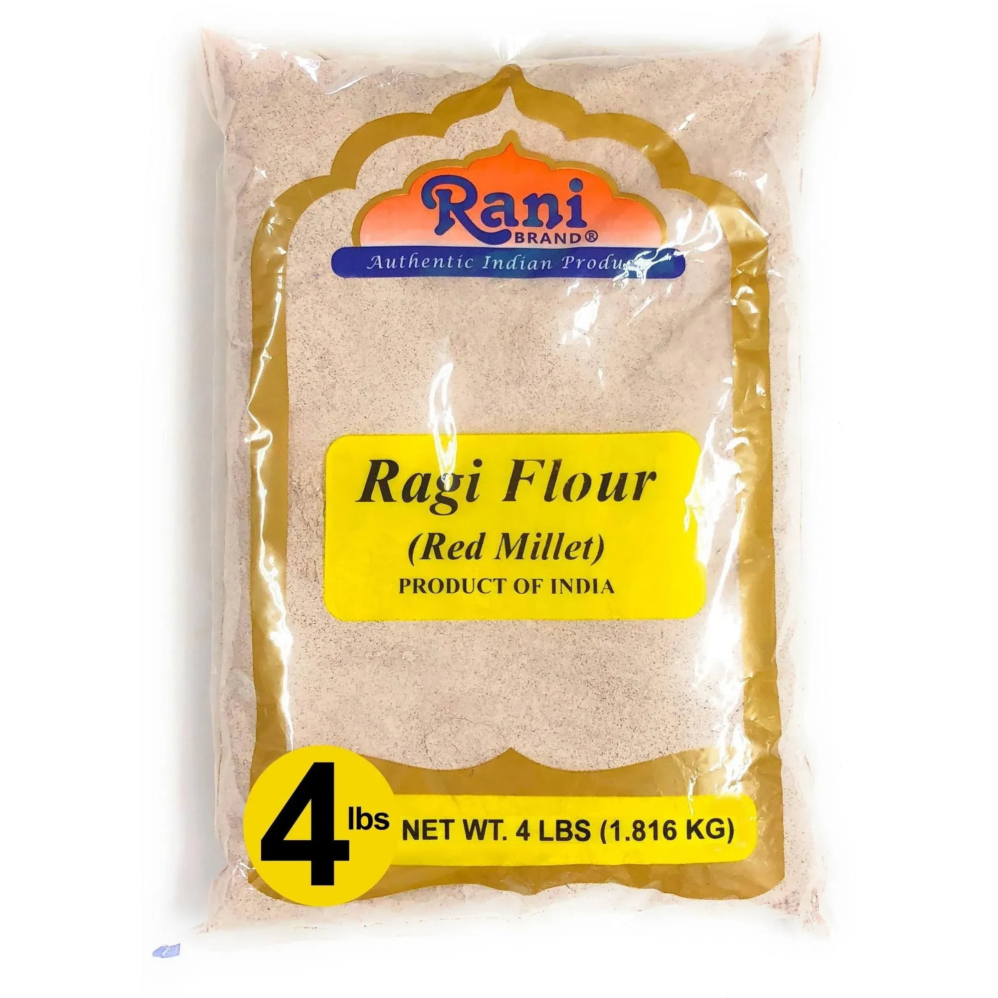 Rani Ragi (Finger Millet) Flour 64oz (4lbs) 1.81kg Bulk ~ All Natural | Vegan | Gluten Friendly | NON-GMO | Kosher | Indian Origin