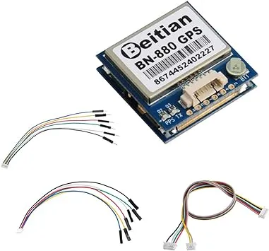 BN-880 GPS Module U8 with Flash HMC5883L Compass + GPS Active Antenna Support GPS Glonass Beidou Car Navigation for Arduino Raspberry Pi Aircraft Pixhawk APM Flight Controller