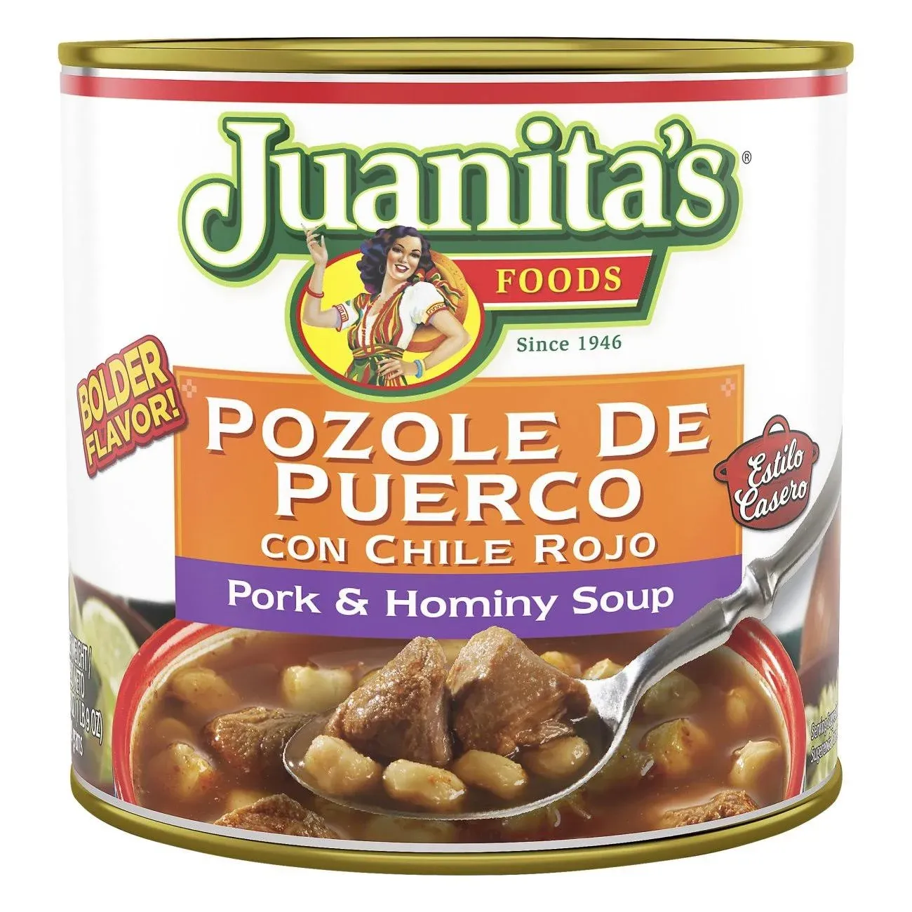 Juanita's Foods Pozole Pork and Hominy Soup - 29.5 oz can