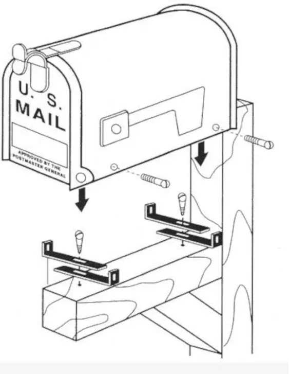 Gibraltar Mailboxes Mb100000 Mounting Bracket