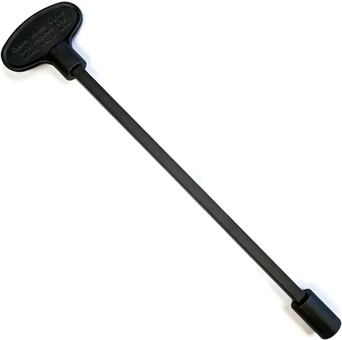 Midwest Hearth Universal Valve Key for Gas Fire Pits and Fireplaces - Flat Black (8-Inch)