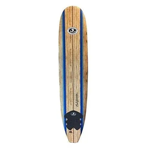 CBC 9\' "California 108" Wood Graphic Foam Surfboard Soft Top