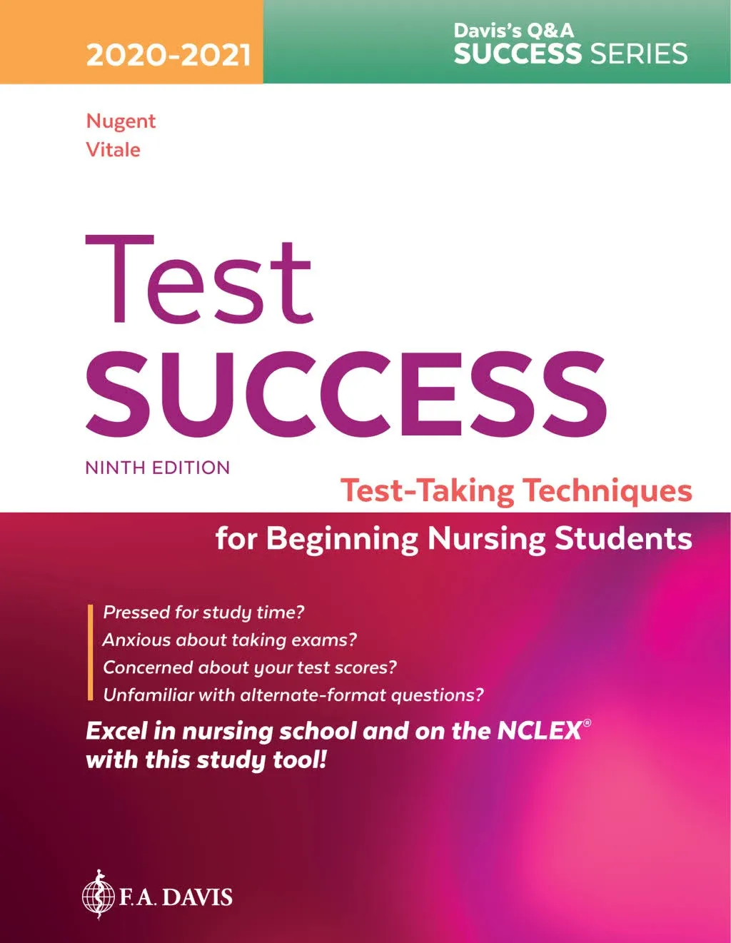 Test Success: Test-Taking Techniques for Beginning Nursing Students by  Barbara A  Patricia M.; Vitale RN  MA - Ninth - from BooksRun (SKU: 1719640025-8-1-42_116)