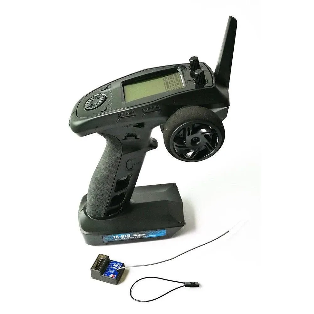 Flysky FS-GT5 6CH RC Transmitter with FS BS6 Receiver , 2.4Ghz AFHDS 2A Proto...