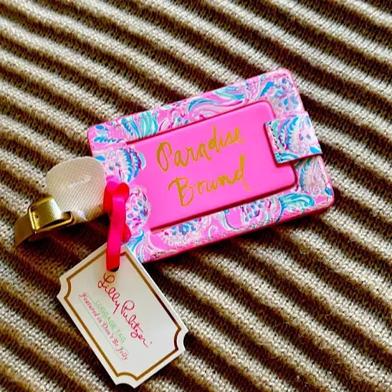 Lilly Pulitzer Luggage Tags Golden Hour