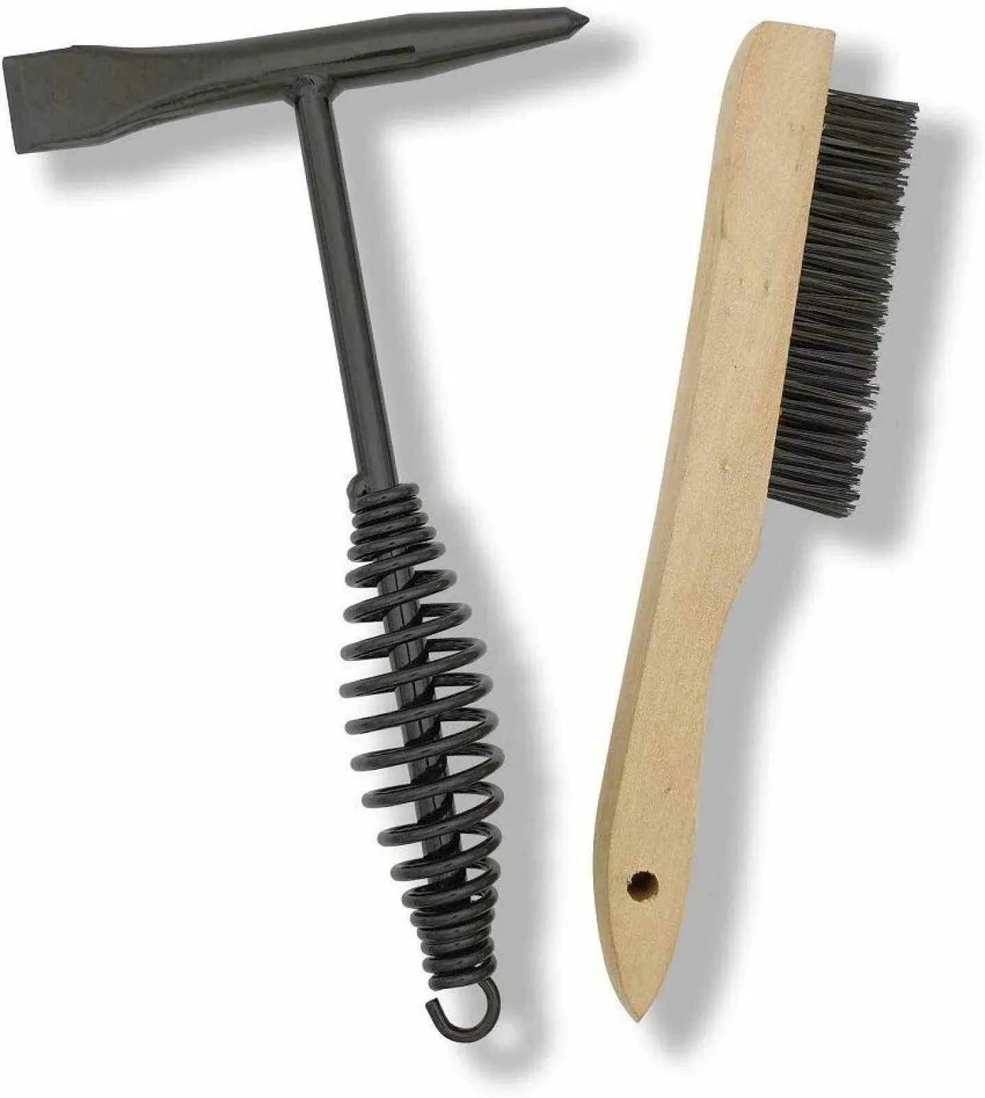 VASTOOLS Welding Chipping Hammer w/ Coil Spring Handle 10.5&#034; &amp; Wire brush NEW C2