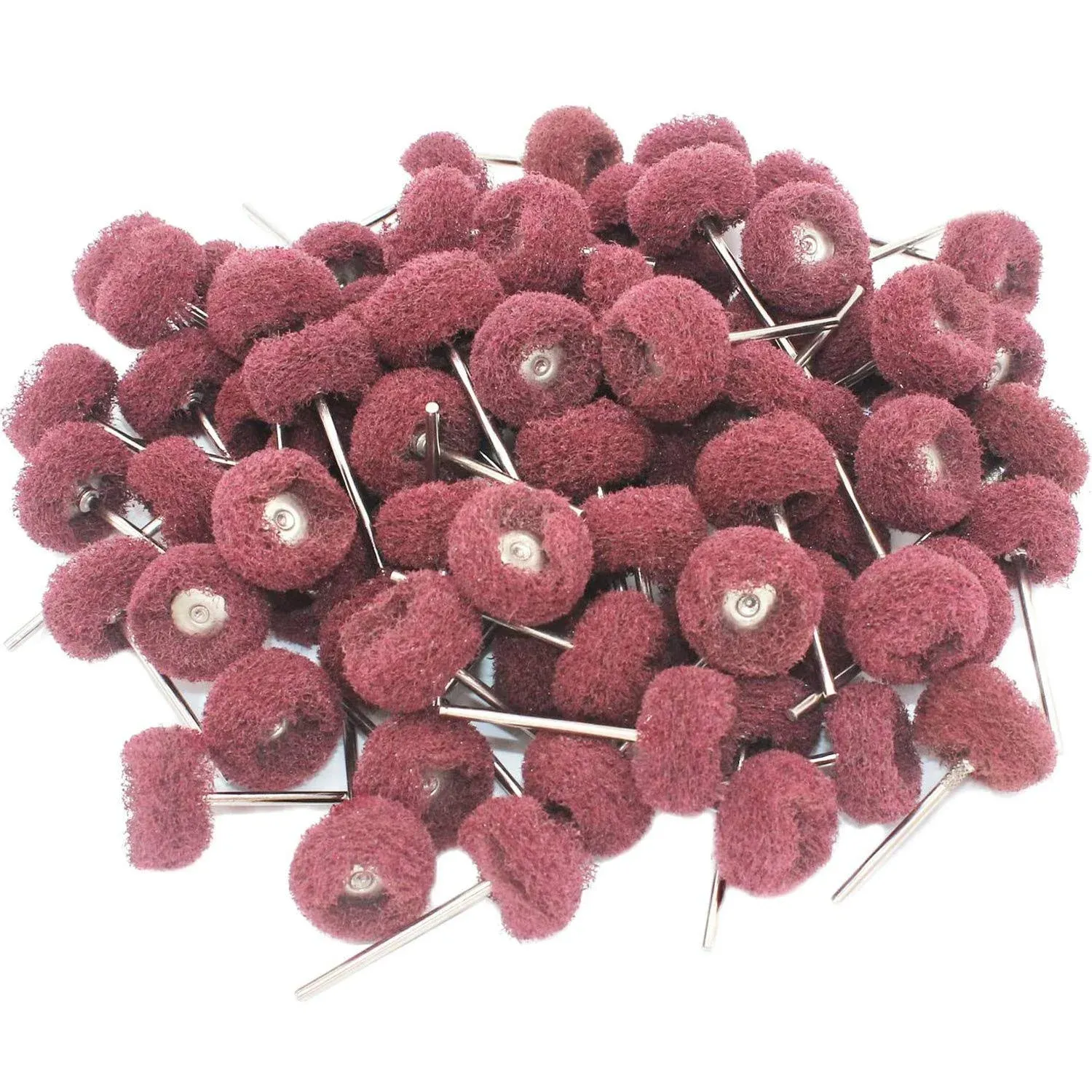 80Pcs Fine Grit Finishing Abrasive Buffs Polishing Buffing Wheels Burr for Ro...