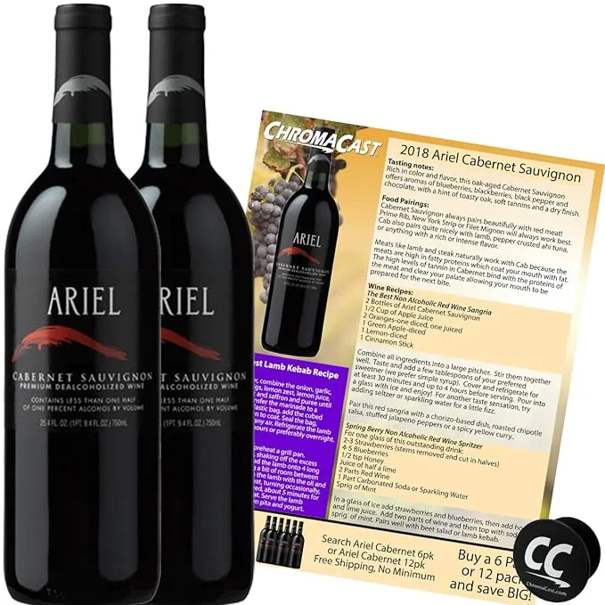 Ariel Cabernet Non-Alcoholic Red Wine Experience Bundle