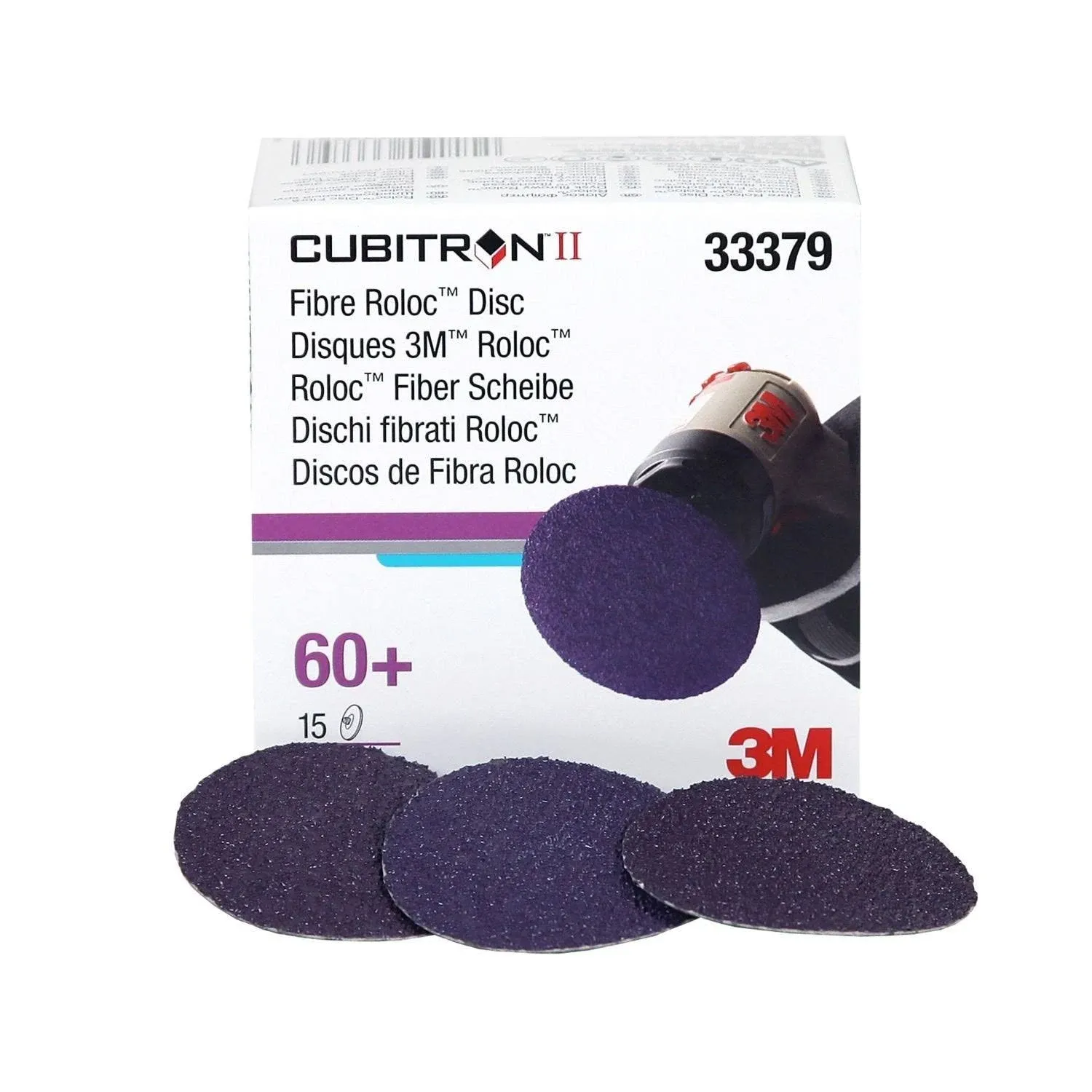 3M 33379 2" Cubitron II Fibre Roloc 60+ Grade Disc