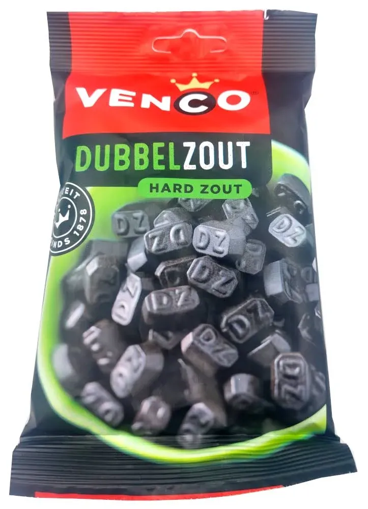 Venco Double Salt Licorice 4.2339 Ounce Bag (Pack of 1)