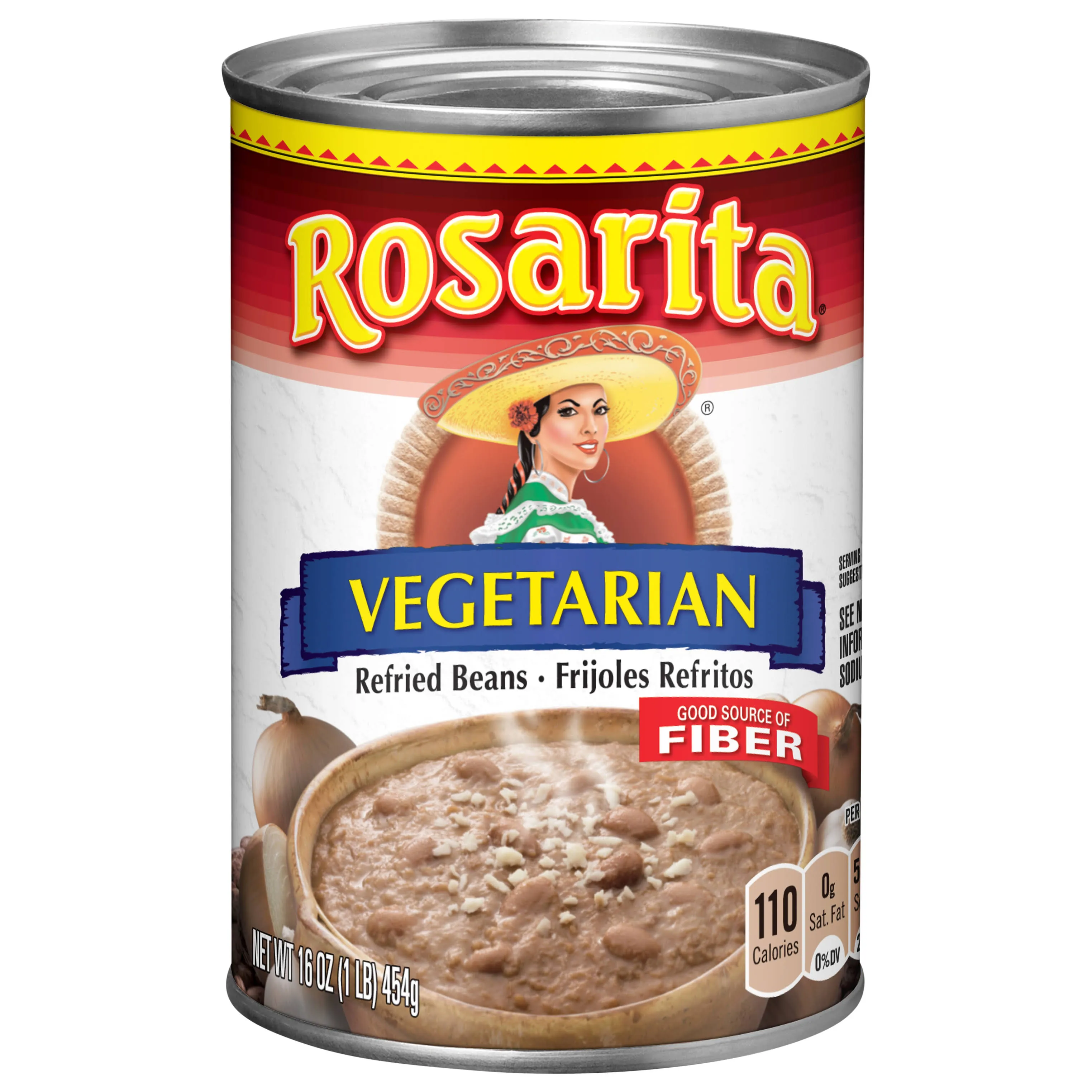 Rosarita Vegetarian Refried Beans - 16 oz can