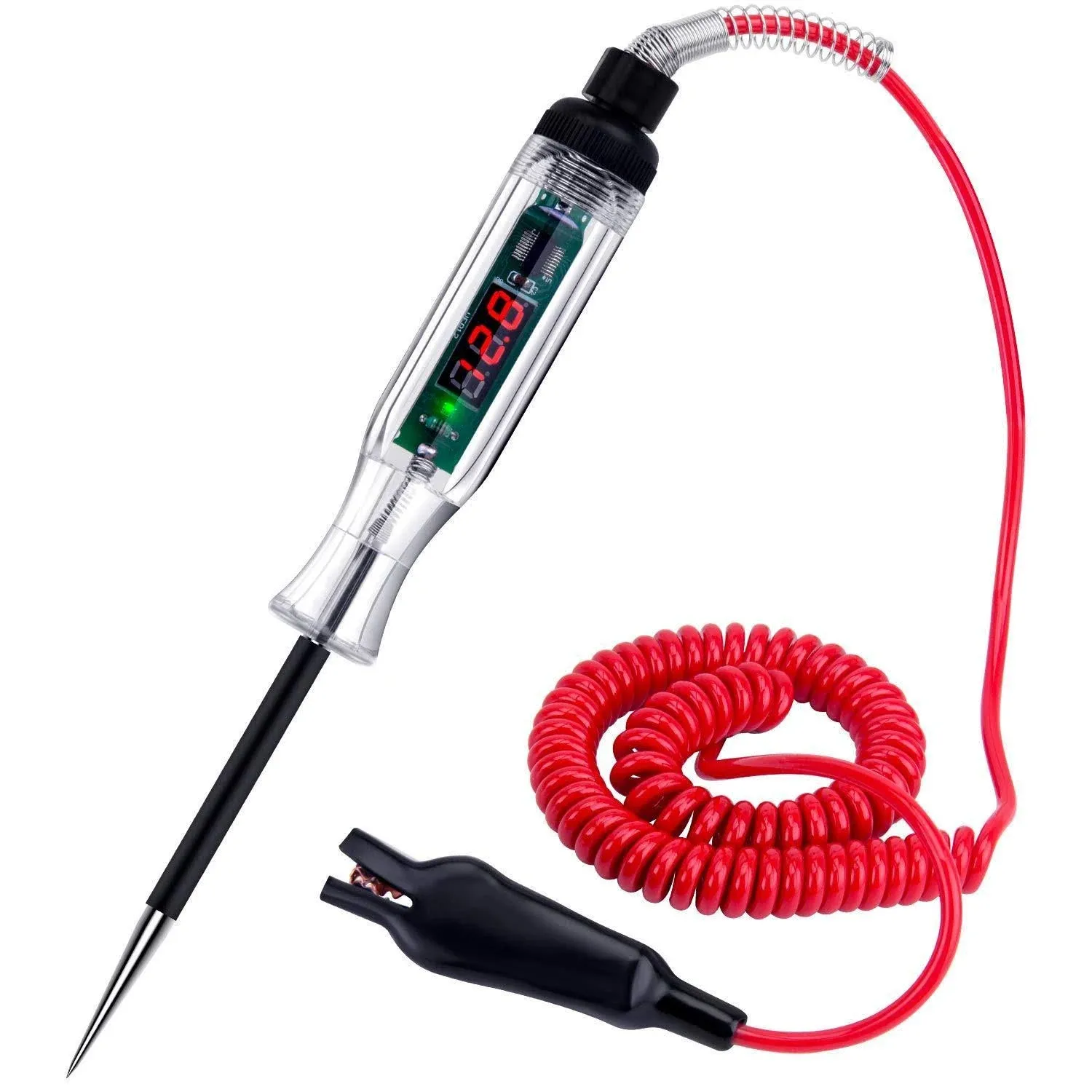 Premium Digital LED Automotive Circuit Tester, DC 6v-24v Test Light with Po...