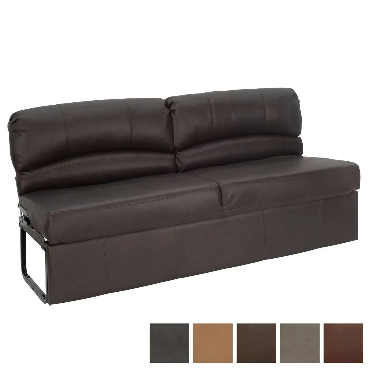 Charles 62&#034; RV Jack Knife Sofa Love Seat Sleeper Sofa Chestnut Jackknife Couch