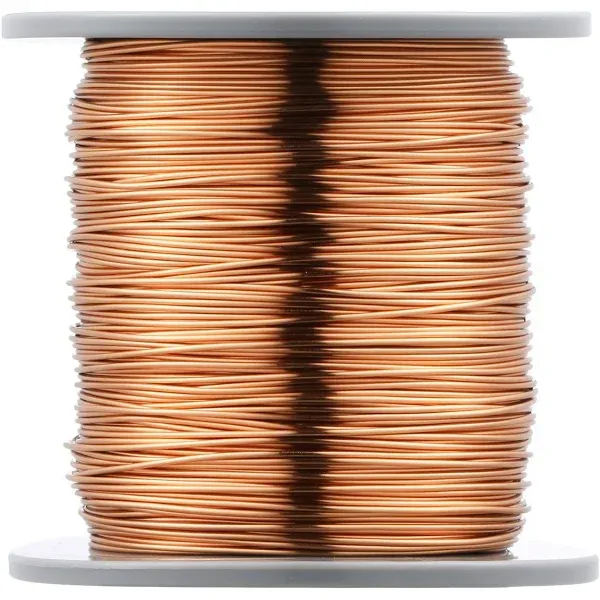 24 AWG Magnet Wire-Enameled Copper Wire - 1.0 lb - 0.0197&#034; Diameter Natural