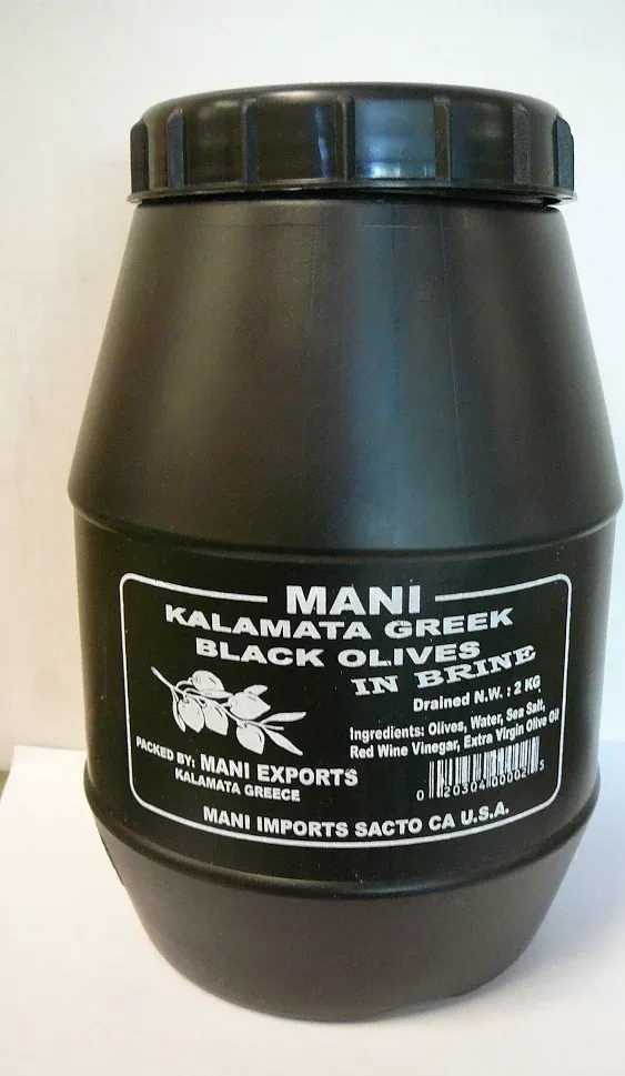 Mani Greek Kalamata Olives 2 kg (Large)