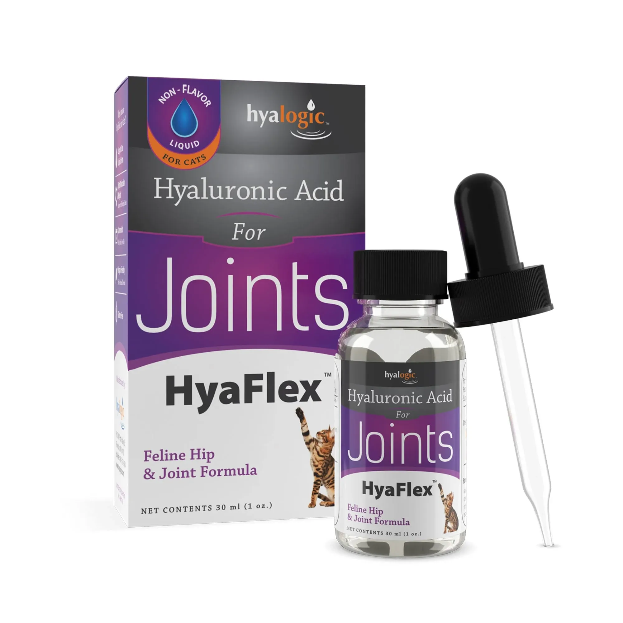 Hyalogic, HyaFlex For Cats, Hyaluronic Acid For Joints, 1 oz (30 ml)