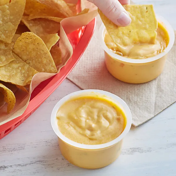 Muy Fresco 3.7 oz. Microwavable Nacho Cheese Sauce Cup - 30/Case