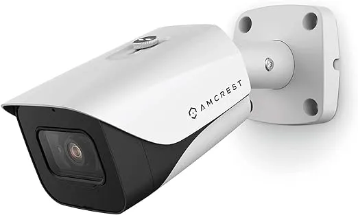 Amcrest 4K Analog Outdoor Security Camera, Bullet 4K (8MP) @15fps, CCTV-Coax-BNC, 98ft Night Vision, IP67 Metal, 125° Angle, Mic, White (Not an IP Camera) (DVR Required, Not Included) (AMC4KBC28-W-V3)