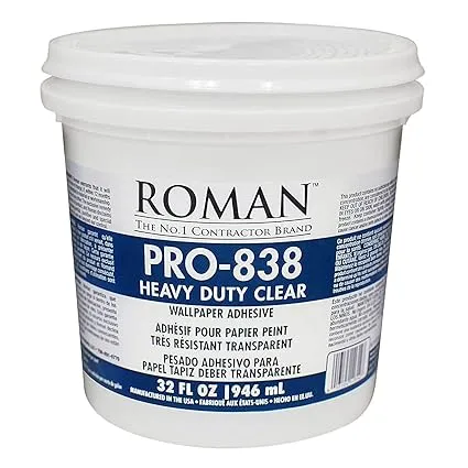 Roman Decorating Products Pro-838 1 qt. Clear Heavy Duty Adhesive