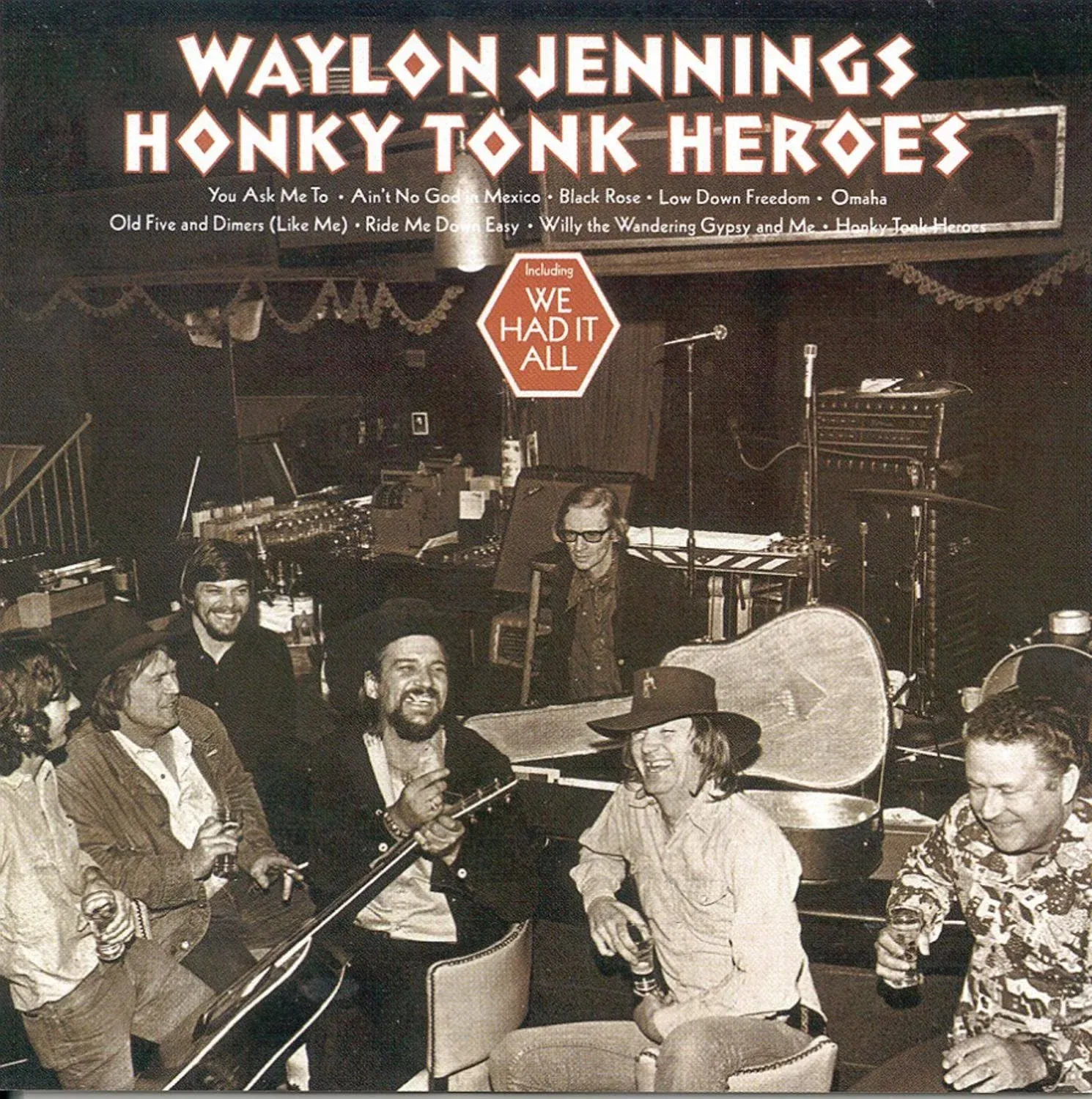 Waylon Jennings Honky Tonk Heroes (CD) Album