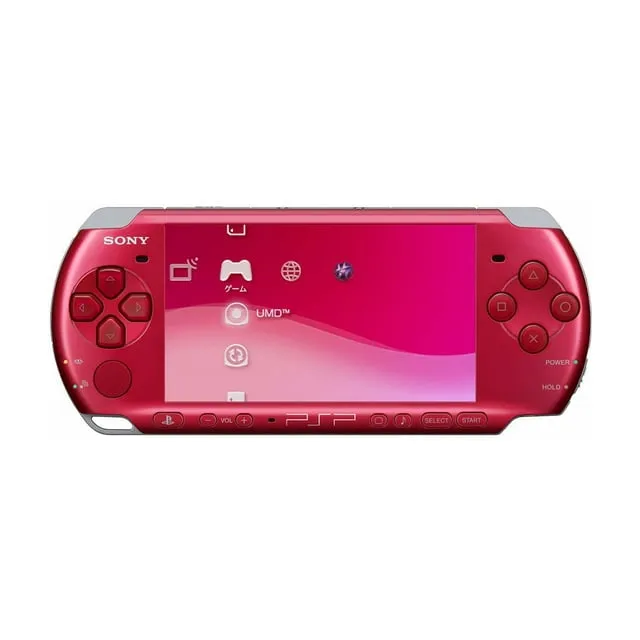 L5640 Ship Free Sony PSP 3000 console Red Handheld system Japan READ