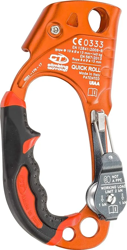 Quick Roll Ascender, Right Hand, Orange