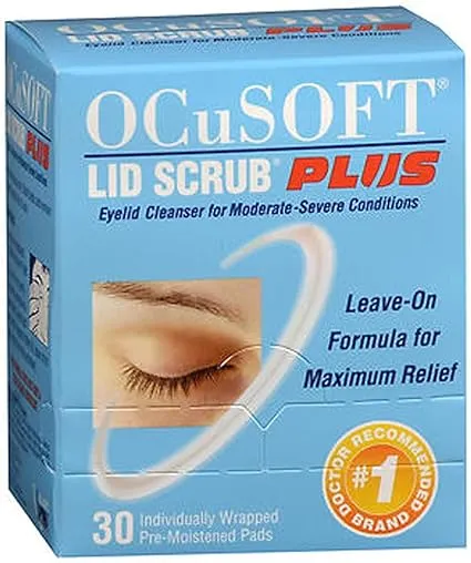 OCuSOFT Plus Eyelid Cleanser Pads 30 Each