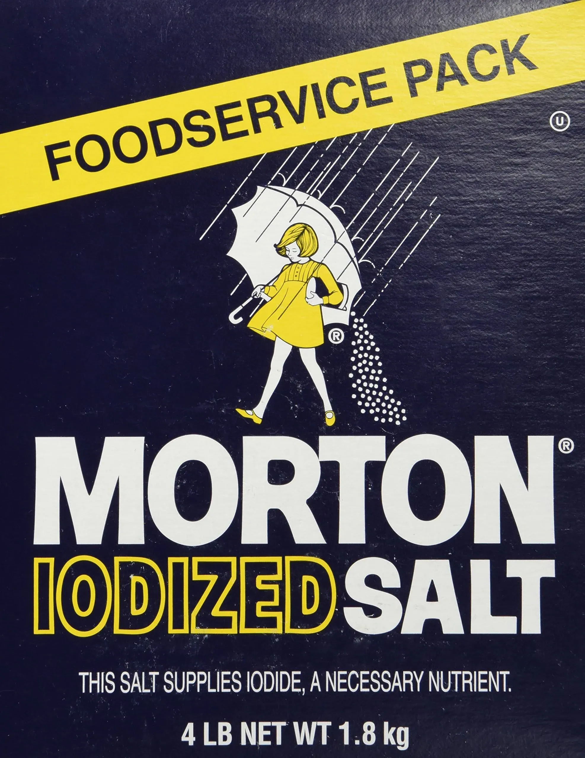 Morton Table Salt, Iodized, 25 Pound